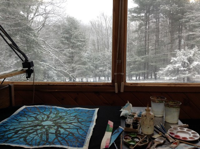 The view from my studio near Woodstock, NY.