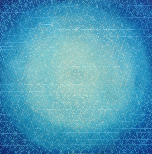 "Infinite Life" geometric background.